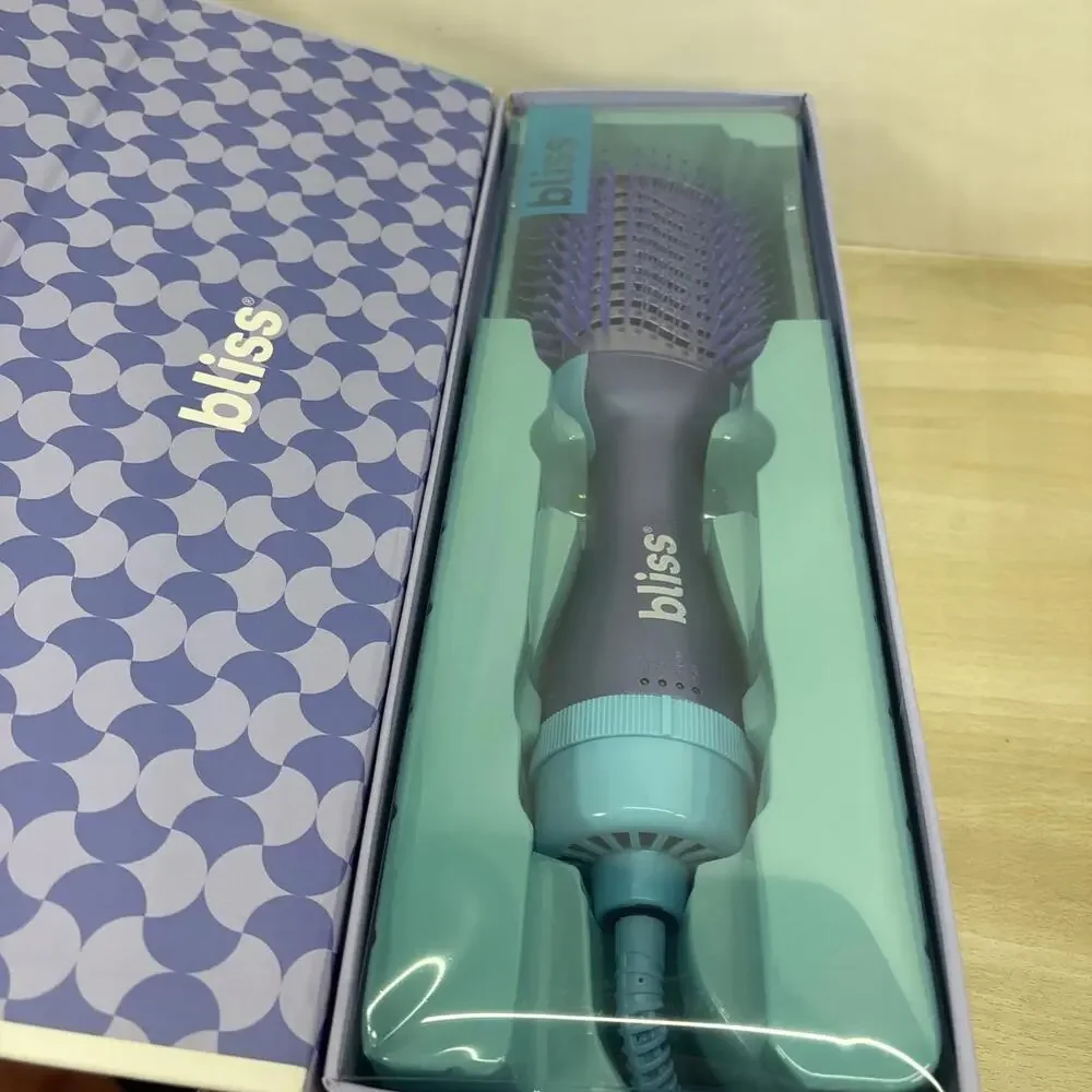 BLISS ONE STEP HAIR STYLER 4 IN 1 HAIR DRYER BRUSH PURPLE NEW - Picture 8 of 8